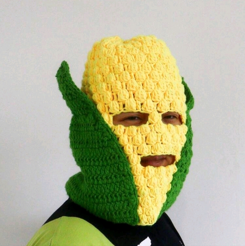 Crochet Corn Beanie (The Cobbler)